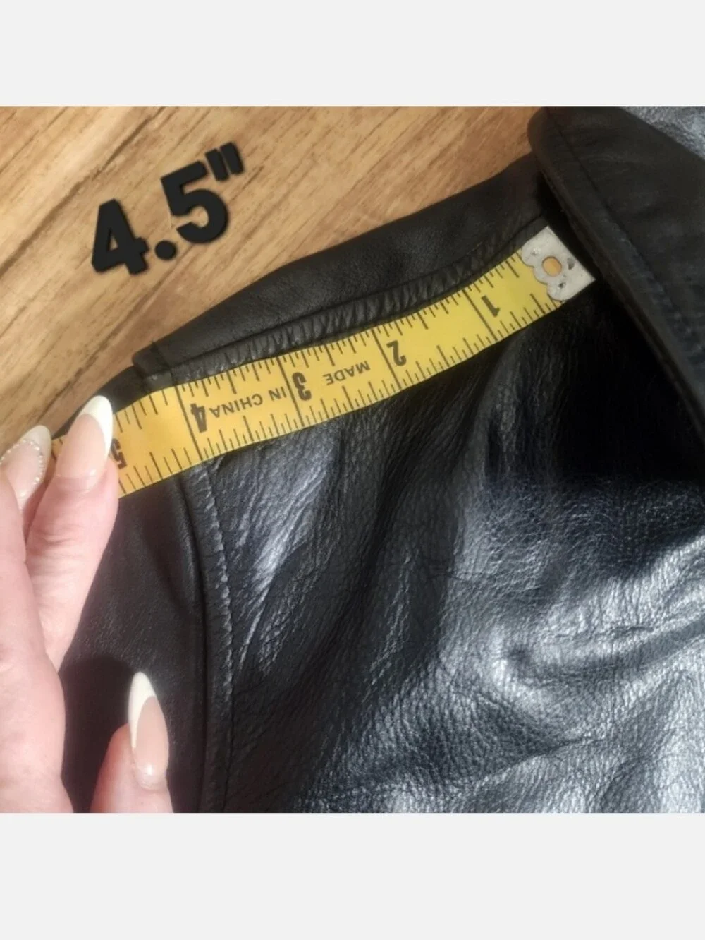 Vintage 90s Banana Republic Made in Korea Heavy Leather Jacket Black - Flawless